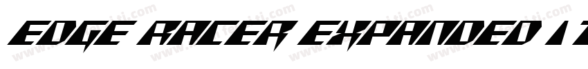 Edge Racer Expanded Italic Expanded字体转换